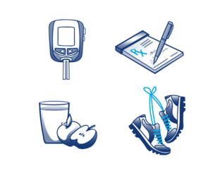 monitor prescription shoes and food